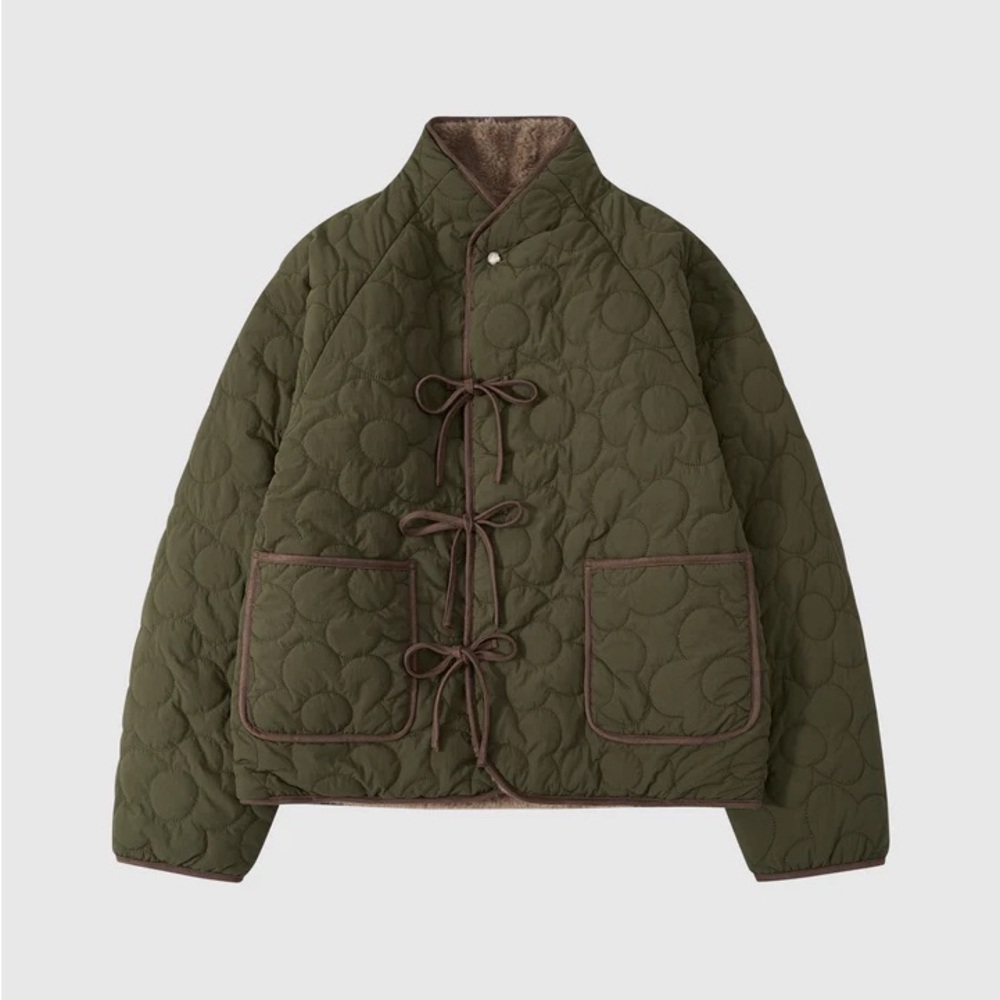 ON HOLD - Sundae School Reversible Flower Quilted Jeogori Fleece